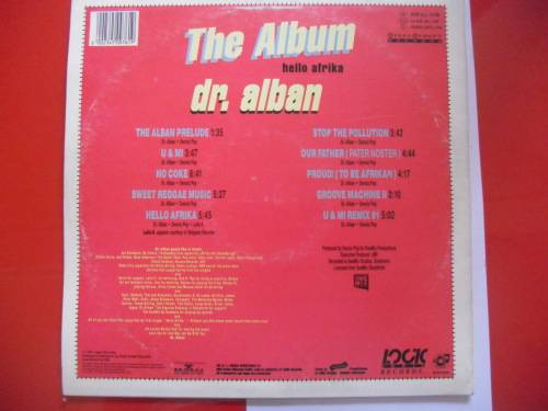 RARE!!! DR ALBAN - HELLO AFRIKA (THE ALBUM) VINYL, LP, RECORD